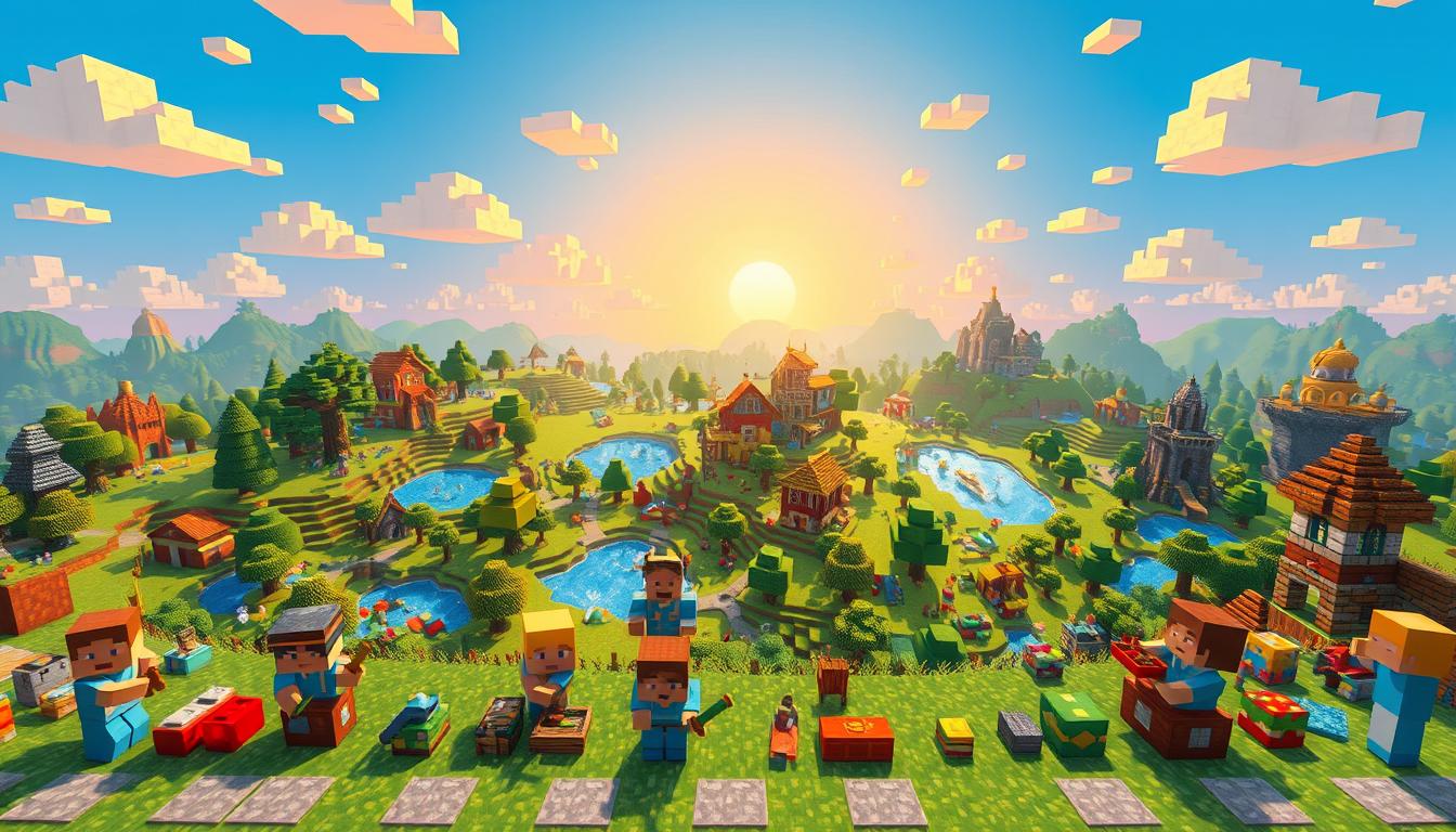 parecidos com Minecraft