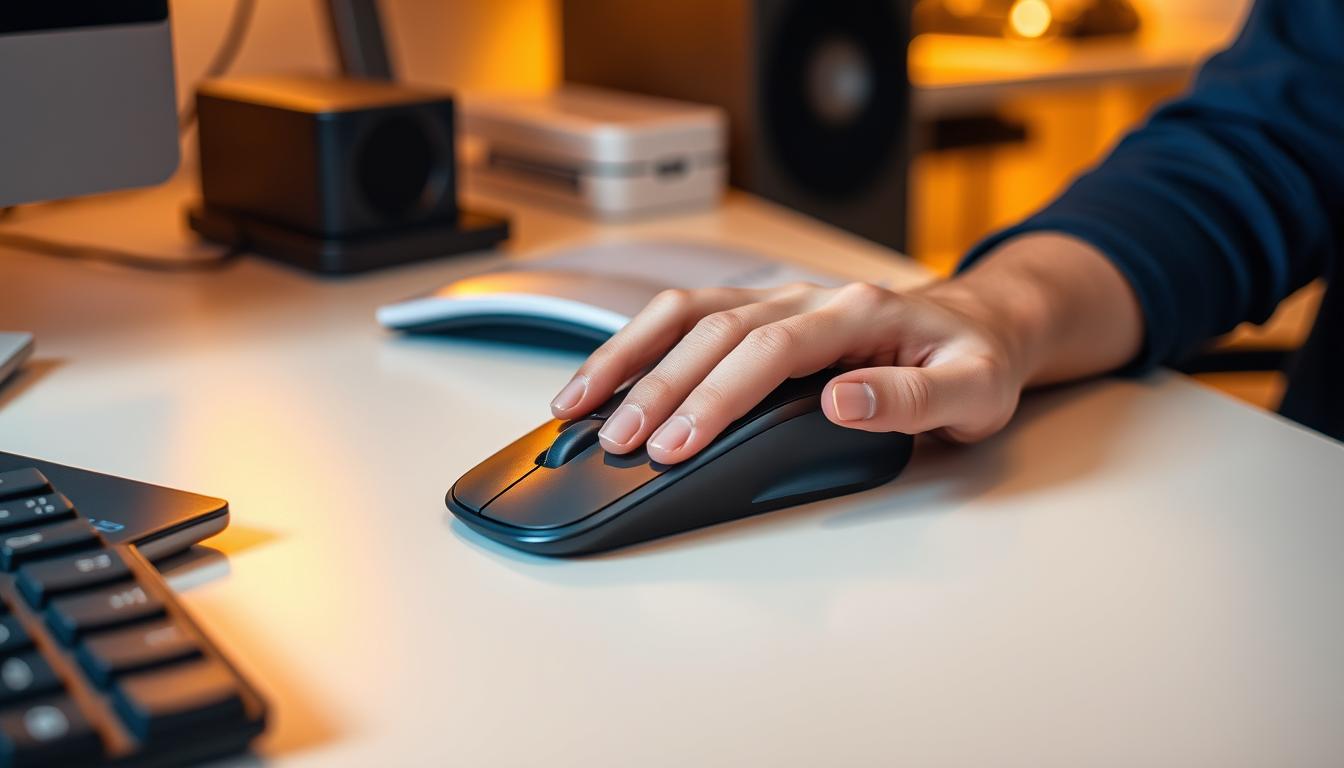 avoiding excessive movement with left-hand mouse