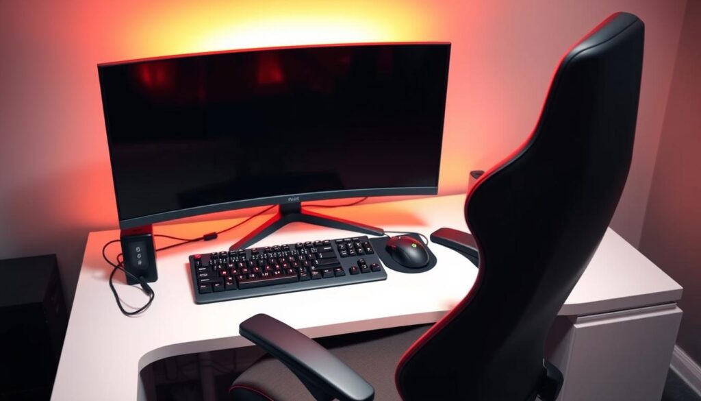 ergonomic gaming setup