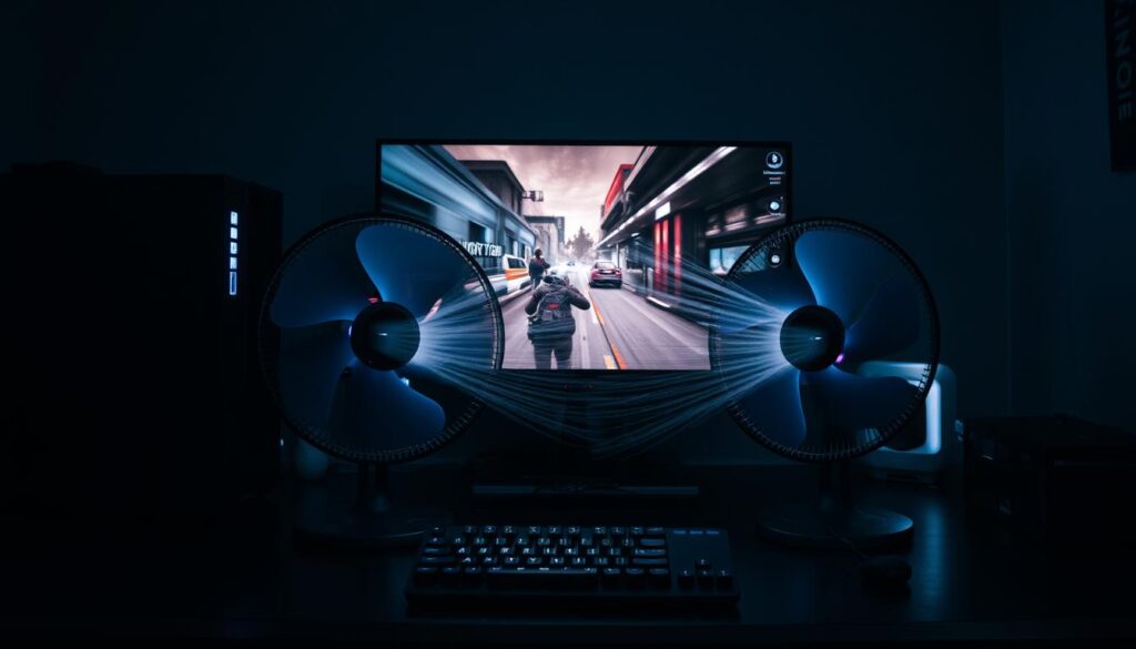 fan placement in gaming environment