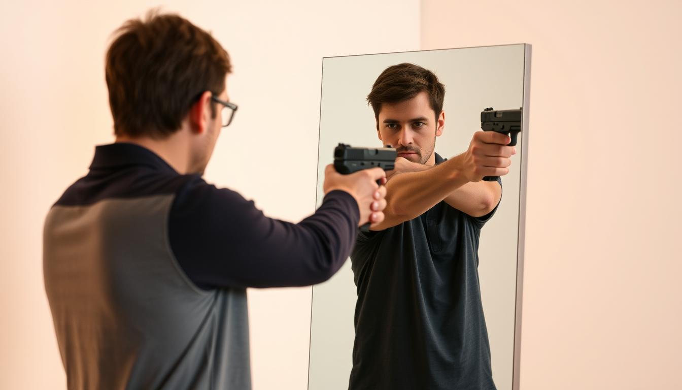 mirror training for symmetric aiming