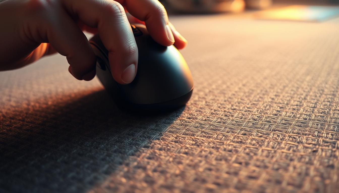 mousepad fabric and left-hand accuracy