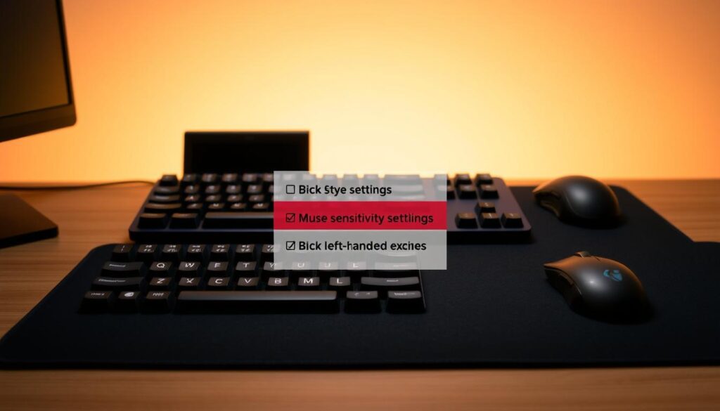 recommended sensitivity settings for left-handed players