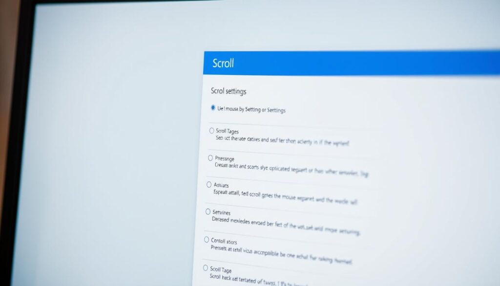 scroll settings