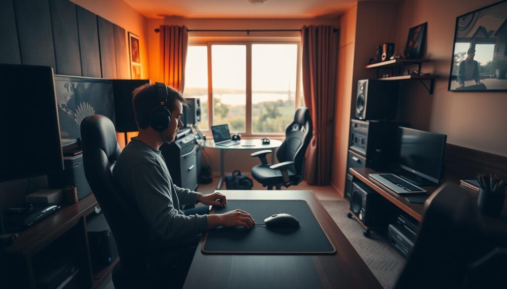 sound management for left-handed players
