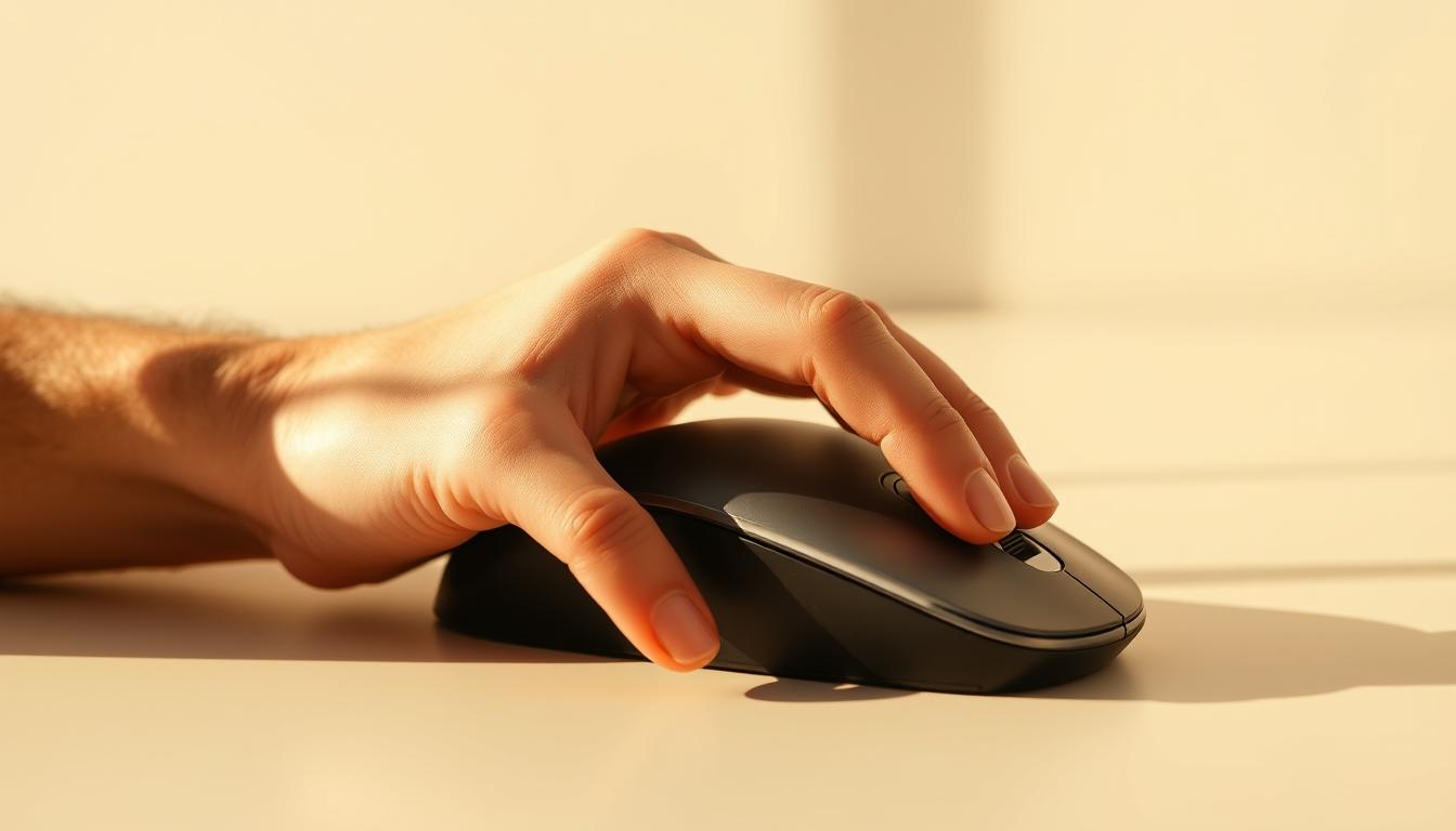 wrist angle and mouse control for lefties