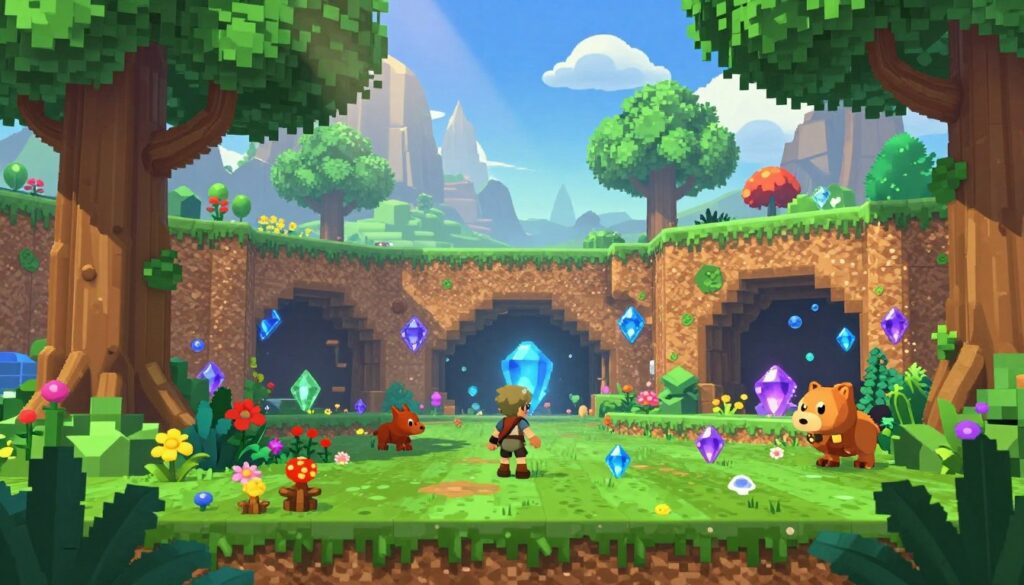 Terraria sandbox 2D jogo de aventura