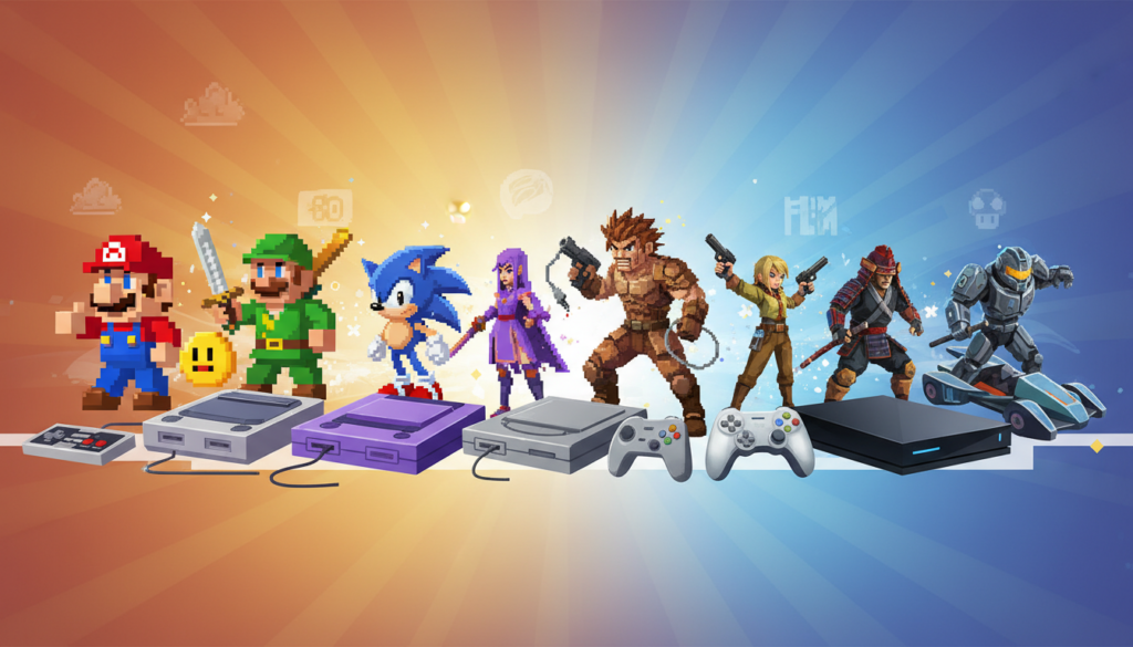 Evolução dos personagens nos games