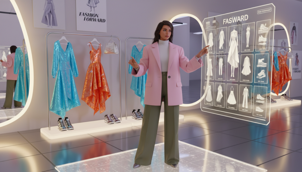 estilista virtual no jogo Princess Fashion Salon