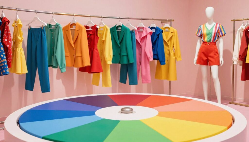 cores vibrantes e círculo cromático
