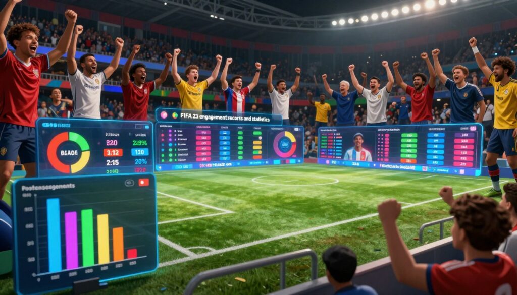 ecordes e estatísticas de engajamento FIFA 23
