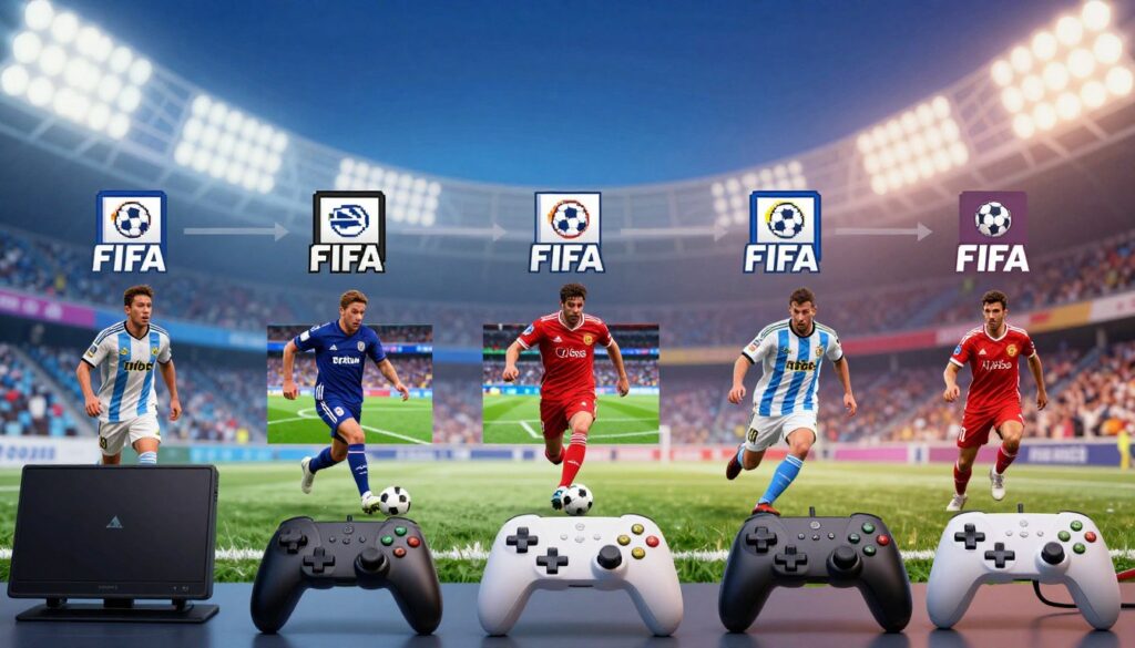evolução do simulador de futebol