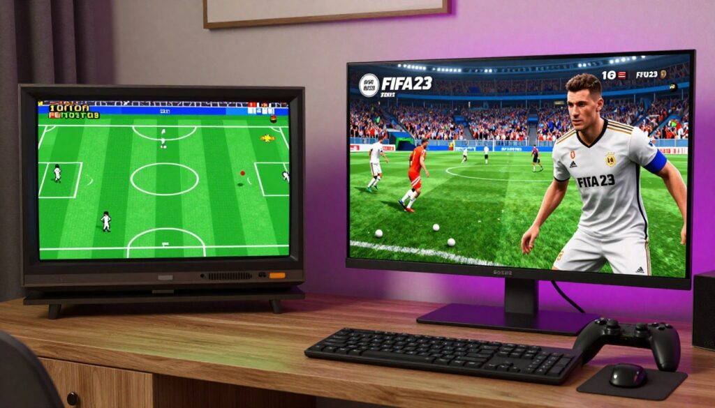 evolução do simulador de futebol e realismo