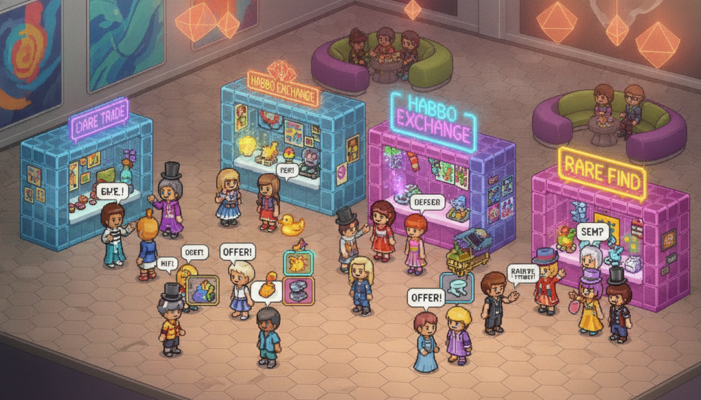 economia virtual no Habbo Hotel