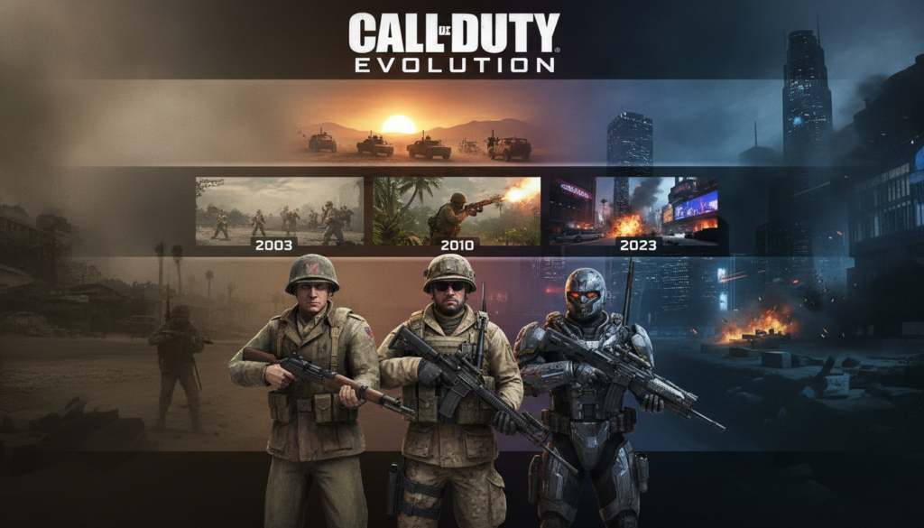 evolução gráfica de Call of Duty
