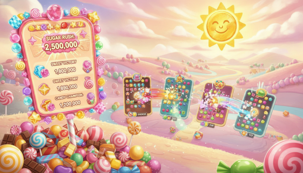 recordes de pontuação no Candy Crush