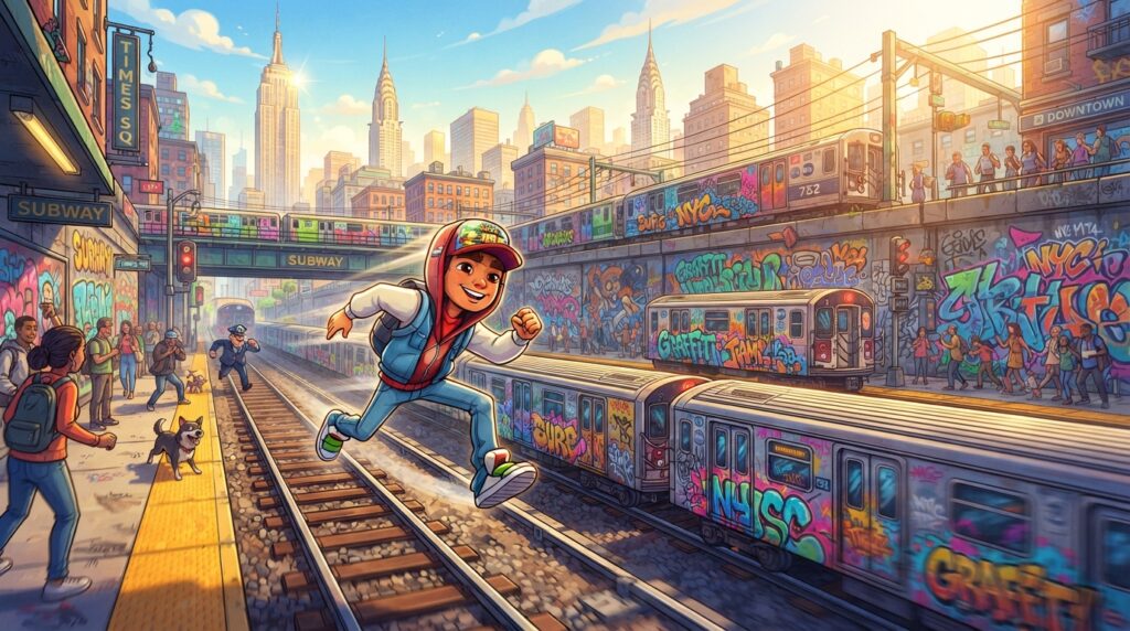 cenários de Subway Surfers