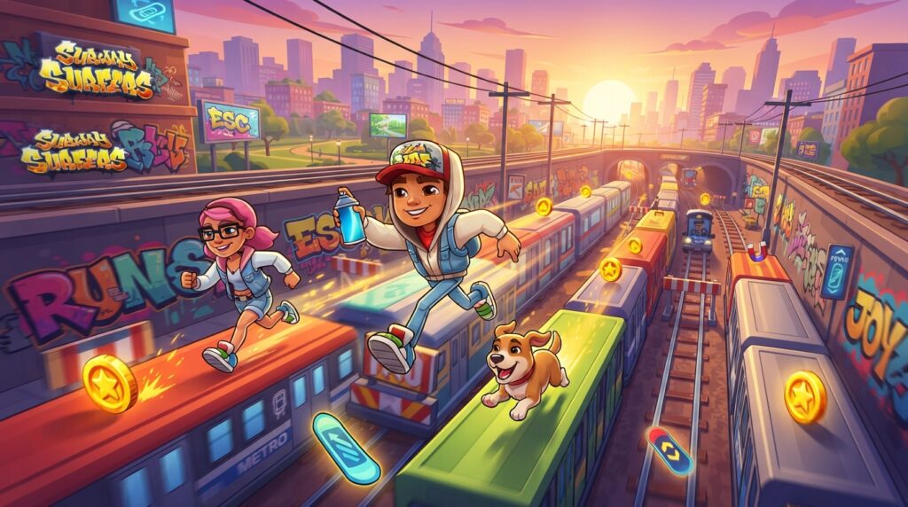 jogabilidade de Subway Surfers jogabilidade de Subway Surfers